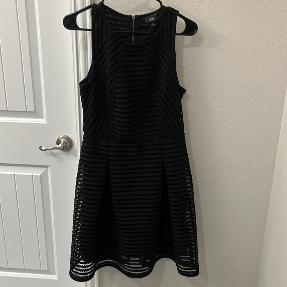 Massimo M black midi dress